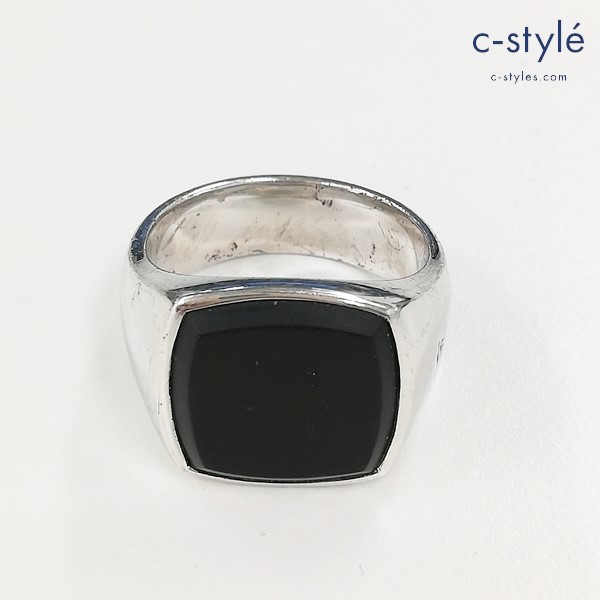 TOMWOOD トムウッド Cushion Black Onyx Ring g 58 リング シルバー 指輪 アクセサリー