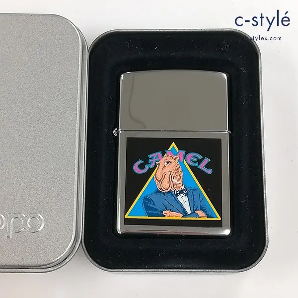 ZIPPO ジッポー CAMEL キャメル JOE タキシード トライアングル オイルライター シルバー