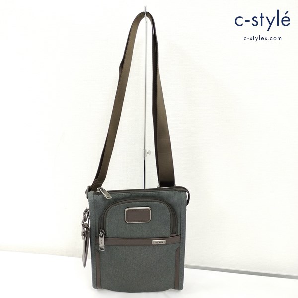 TUMI トゥミ ALPHA3 ショルダーバッグ グレー系 肩掛け 鞄 カバン 2203110