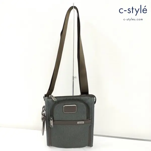 TUMI トゥミ ALPHA3 ショルダーバッグ グレー系 肩掛け 鞄 カバン 2203110