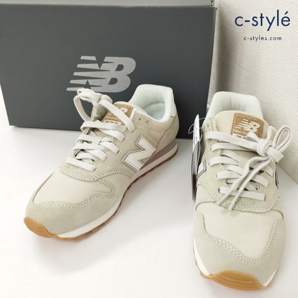 NewBalance ニューバランス スニーカー 22.5cm ベージュ ML373SO2 ランニングシューズ レディース