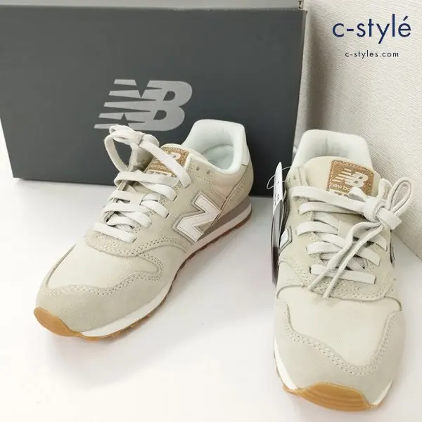NewBalance ニューバランス スニーカー 22.5cm ベージュ ML373SO2 ランニングシューズ レディース