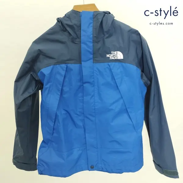 THE NORTH FACE ドットショットジャケット 140 ブルー×ネイビー NPJ11804 ナイロンジャケット キッズ
