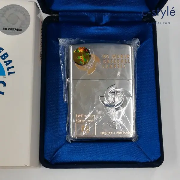 ZIPPO ジッポー ’09 WORLD BASEBALL CLASSIC 限定 オイルライター シルバー 野球 喫煙具
