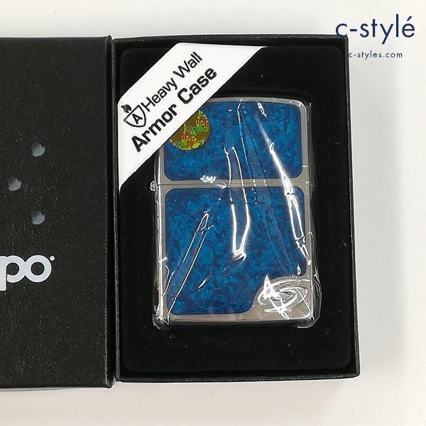 ZIPPO ジッポー Armor Case MILD SEVEN マイルドセブン オイルライター ブルー 喫煙具