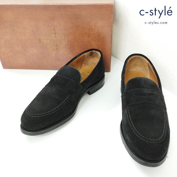 Berwick バーウィック コインローファー 6・1/2 （25.5cm） ブラック スエード 4545 REDA スペイン製