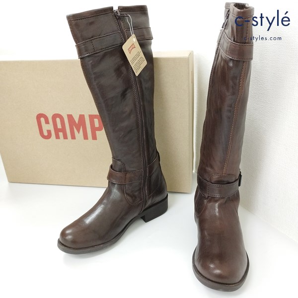 CAMPER カンペール Knee High Boots ニーハイブーツ 37 ブラウン 46400-002 レザー レディース
