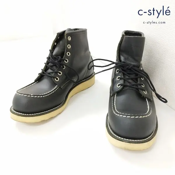 RED WING レッドウィング 8130 アイリッシュセッター 8D ブラック モックトゥ USA製 レザーブーツ 羽タグ