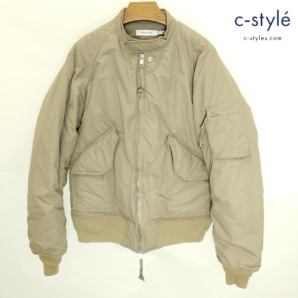 nonnative ノンネイティブ POLICEMAN PUFF BLOUSON 1 ベージュ NN-JU3006 日本製