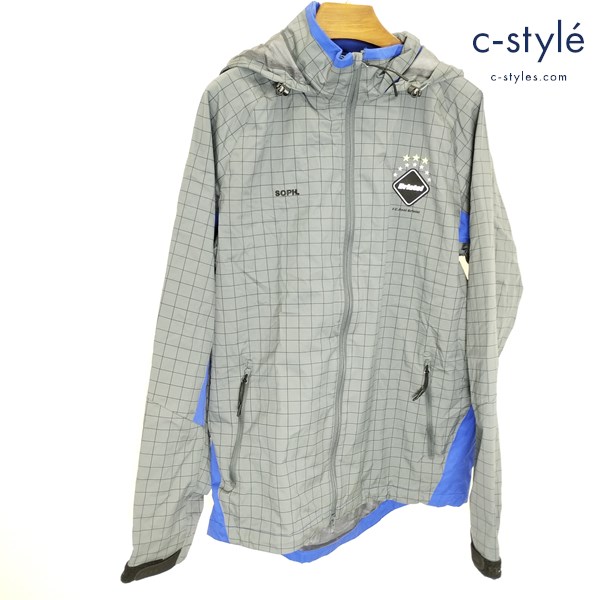 F.C.Real Bristol エフシーレアルブリストル ナイロンジャケット L グレー FCRB-170000 フーディ SOPH