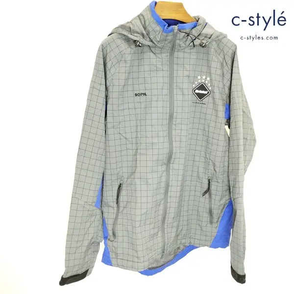 F.C.Real Bristol エフシーレアルブリストル ナイロンジャケット L グレー FCRB-170000 フーディ SOPH