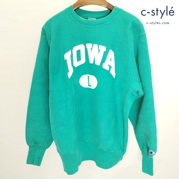 Champion チャンピオン Reverse Weave リバースウィーブ スウェット ロングスリーブ L グリーン