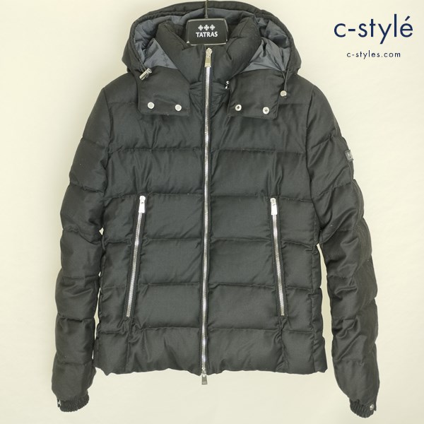 TATRAS タトラス ダウンジャケット 1 ブラック DOMIZIANO MTAT21A4289-D ジップアップ フード