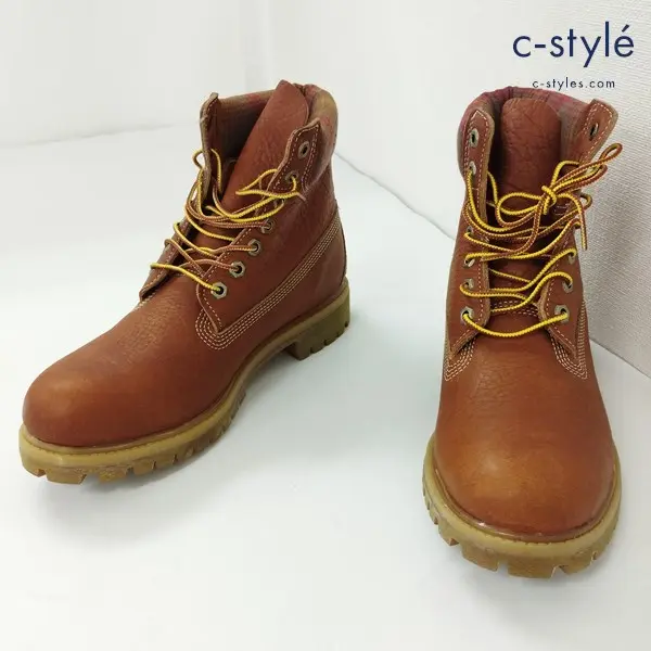 Timber land ティンバーランド アイコン6インチ プレミアムブーツ 9 ブラウン A112D レザーブーツ