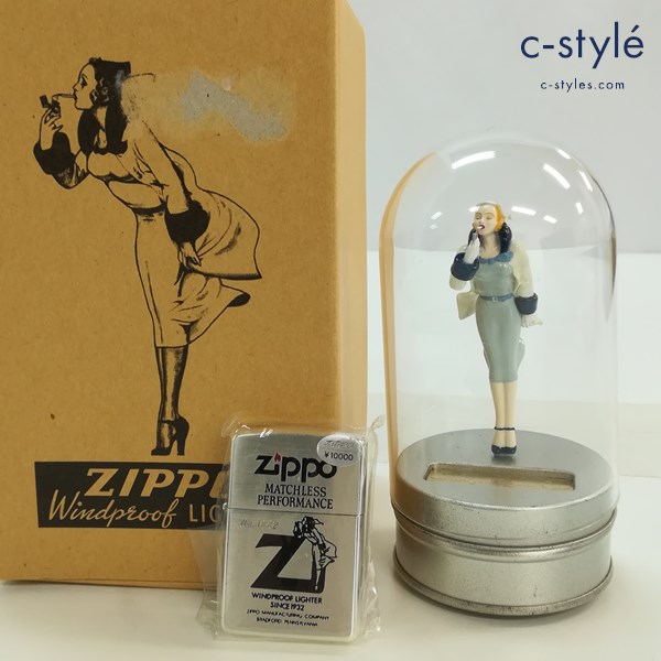 ZIPPO ジッポー WINDY オイルライター シルバー カラードールオルゴール付き 96年製