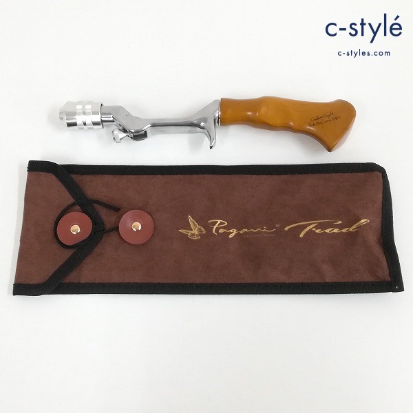 Megabass メガバス PAGANI TRAD No.6 シルバー&メイプル ウッドグリップ パガーニ バスフィッシング