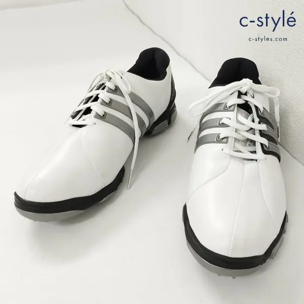 adidas アディダス TOUR 360 FIT FOAM ゴルフシューズ 27.5cm ホワイト×ブラック×グレー 816334
