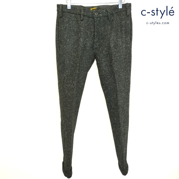SOFTMACHINE ソフトマシーン ROYALE PANTS M ブラック ウールパンツ 日本製