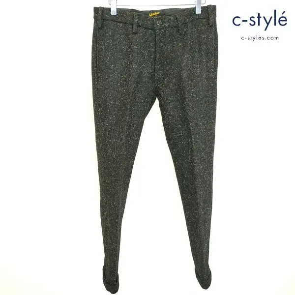 SOFTMACHINE ソフトマシーン ROYALE PANTS M ブラック ウールパンツ 日本製