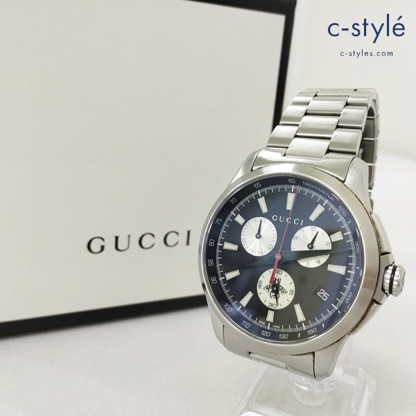 GUCCI グッチ G-TIMELESS 126.2 クロノグラフ 腕時計 シルバー YA126267 アナログ