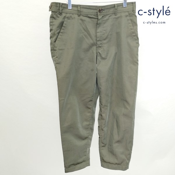 COMME des GARCONS HOMME DEUX ポリエステルテーパードパンツ M カーキ DS-P066 AD2016 日本製