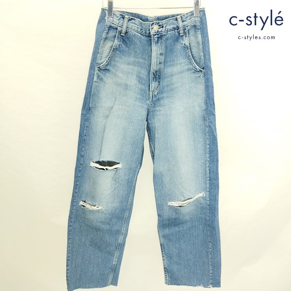 HYSTERIC GLAMOUR RESIZE加工 デニムストレートパンツ 27 インディゴ 01191AP13 日本製 レディース