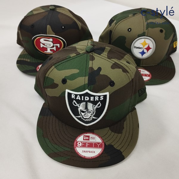 NEW ERA ニューエラ キャップ ONE SIZE RAIDERS Steelers 他 帽子 9FIFTY 計3点
