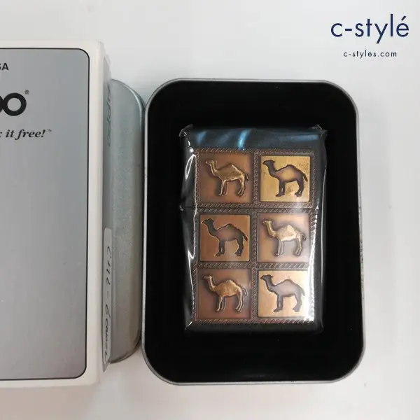 ZIPPO ジッポー 1994 Camel キャメル Black Crackle 6CAMEL オイルライター ブラック系