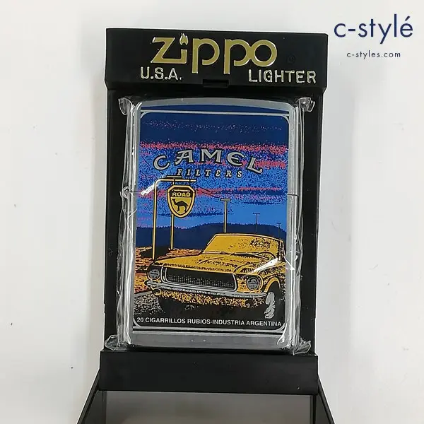 ZIPPO ジッポー CAMEL キャメル Car 車 オイルライター シルバー 喫煙具