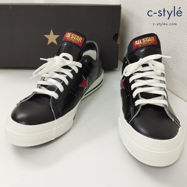 CONVERSE コンバース ONE STAR OX スニーカー 8 （26.5cm） 黒/赤 ワンスター