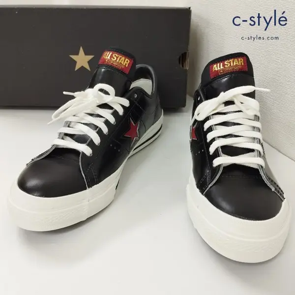 CONVERSE コンバース ONE STAR OX スニーカー 8 （26.5cm） 黒/赤 ワンスター