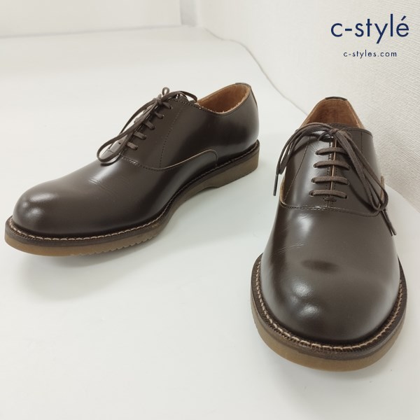 Or Glory オアグローリー OXford プレーントゥシューズ S ブラウン カウハイド レザー MADE IN JAPAN