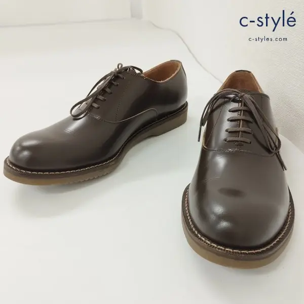 Or Glory オアグローリー OXford プレーントゥシューズ S ブラウン カウハイド レザー MADE IN JAPAN