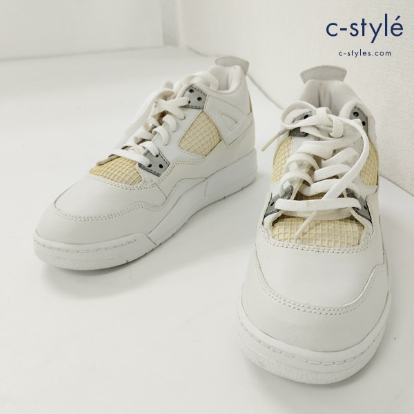 NIKE ナイキ AIR JORDAN 4 Retro Pure Money スニーカー 22cm ホワイト 2006 308499-102 レディース AJ4