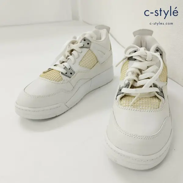 NIKE ナイキ AIR JORDAN 4 Retro Pure Money スニーカー 22cm ホワイト 2006 308499-102 レディース AJ4