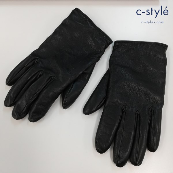 DENTS デンツ レザー手袋 7・1/2 ブラック The Heritage Collection カシミヤライニング グローブ