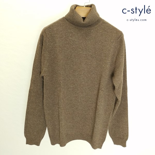 WILLIAM LOCKIE ウィリアムロッキー ハイネックニット 38 モカ スコットランド製