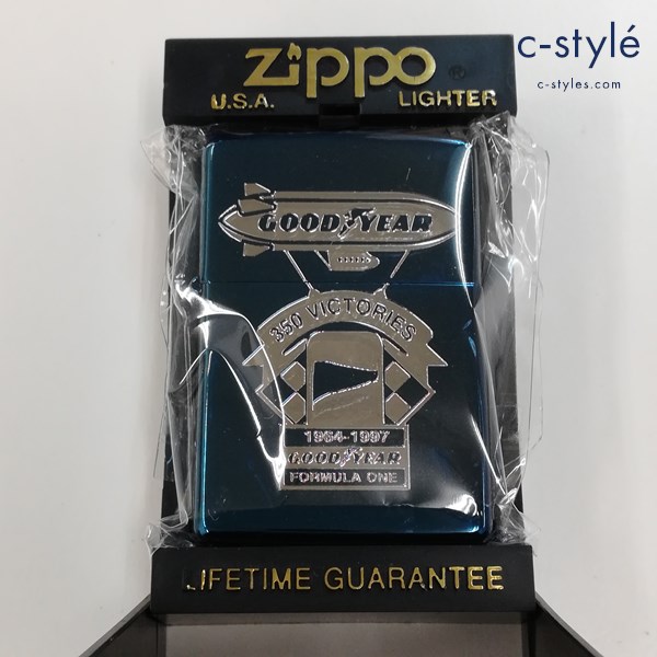 ZIPPO ジッポー Good Year F1 350 VICTORIES 97年製 オイルライター ブルー