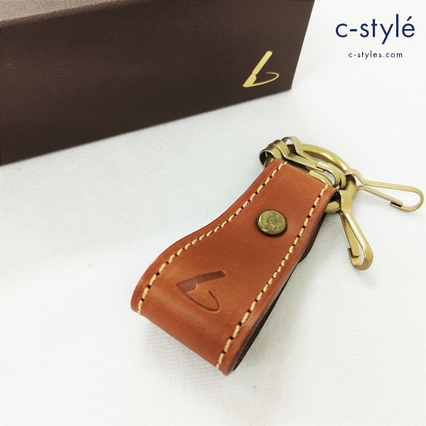 土屋鞄製造所 Natura ナチューラ ヌメ革 キーホルダー ブラウン 牛革