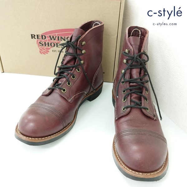 RED WING レッドウィング 8119 IRON RANGER レザーブーツ 26.5cm 赤茶 MADE IN USA