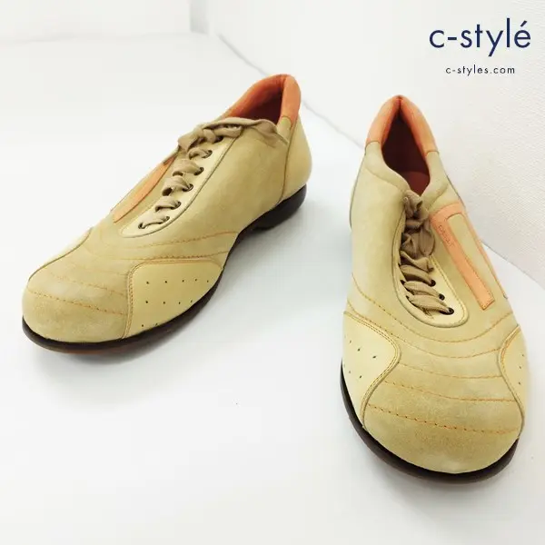 ETRO エトロ スエードレザースニーカー 45 ベージュ系 MADE IN ITALY イタリア製