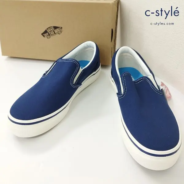 VANS バンズ スリッポン 27cm ブルー V98CF CLASSICS スニーカー 靴