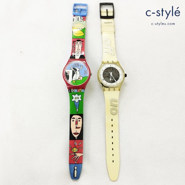 Swatch スウォッチ 腕時計 CHAMPS DE ZURI マルチカラー Musicall TIME TO COOK ホワイト