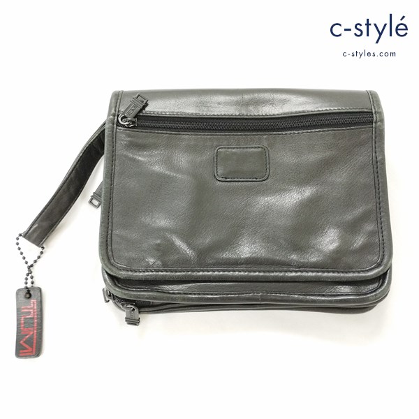 TUMI トゥミ マルチバッグ ブラック セカンドバッグ レザー カバン 鞄