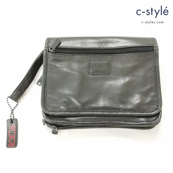 TUMI トゥミ マルチバッグ ブラック セカンドバッグ レザー カバン 鞄