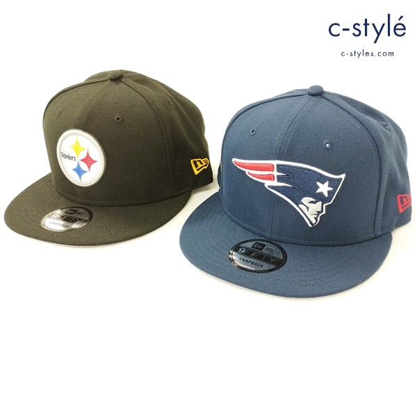 NEW ERA ニューエラ 9FIFTY キャップ ペイトリオッツ ネイビー スティーラーズ ブラック ONE SIZE NFL