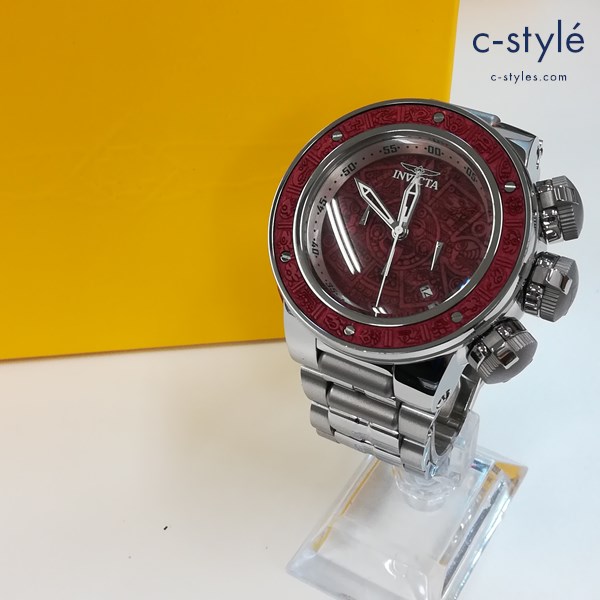 INVICTA インビクタ SUBAQUA サブアクア model 28247 腕時計 シルバー×レッド クォーツ アナログ