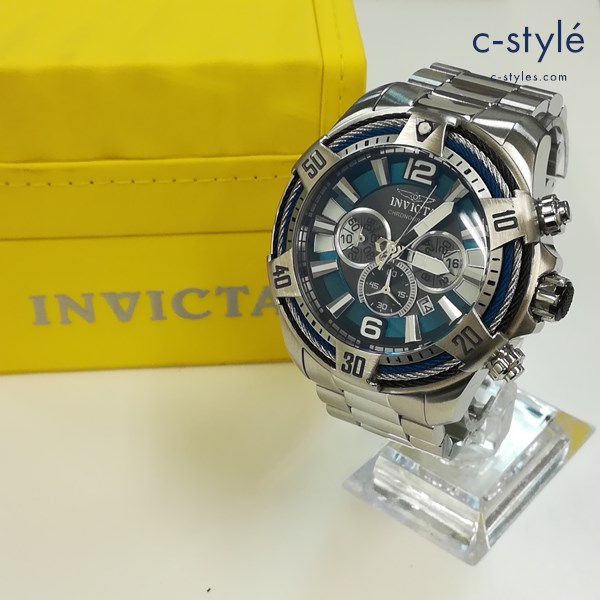 INVICTA インビクタ Bolt model 27264 腕時計 シルバー×ブルー クォーツ アナログ クロノグラフ