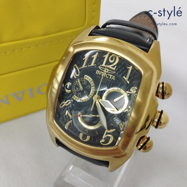 INVICTA インビクタ Lupah ルパ model 18443 腕時計 ブラック×ゴールド アナログ クォーツ