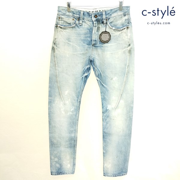 DENHAM デンハム CROSS CARROT FIT 30/125 JAPAN ARTISAN デニムパンツ W30 ライトブルー ジーンズ